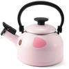 Fuji Enamel Whistling Kettle, 1.6L, Induction Compatible, Animal Kettle, Pig Design, DOY-1.6WK.B