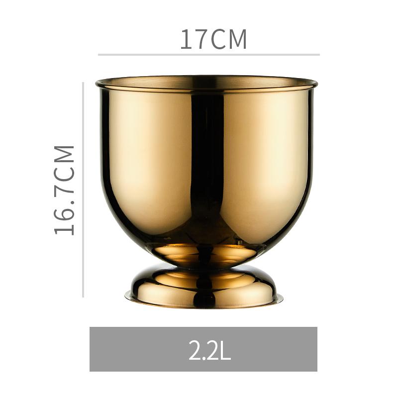 Шампанское, охлажденное вино, пиво, красное вино, куб, бар, КТВ, ведро с двумя ручками, золотое, золотое, толстое, с головой тигра, ведро для льда, шампанское