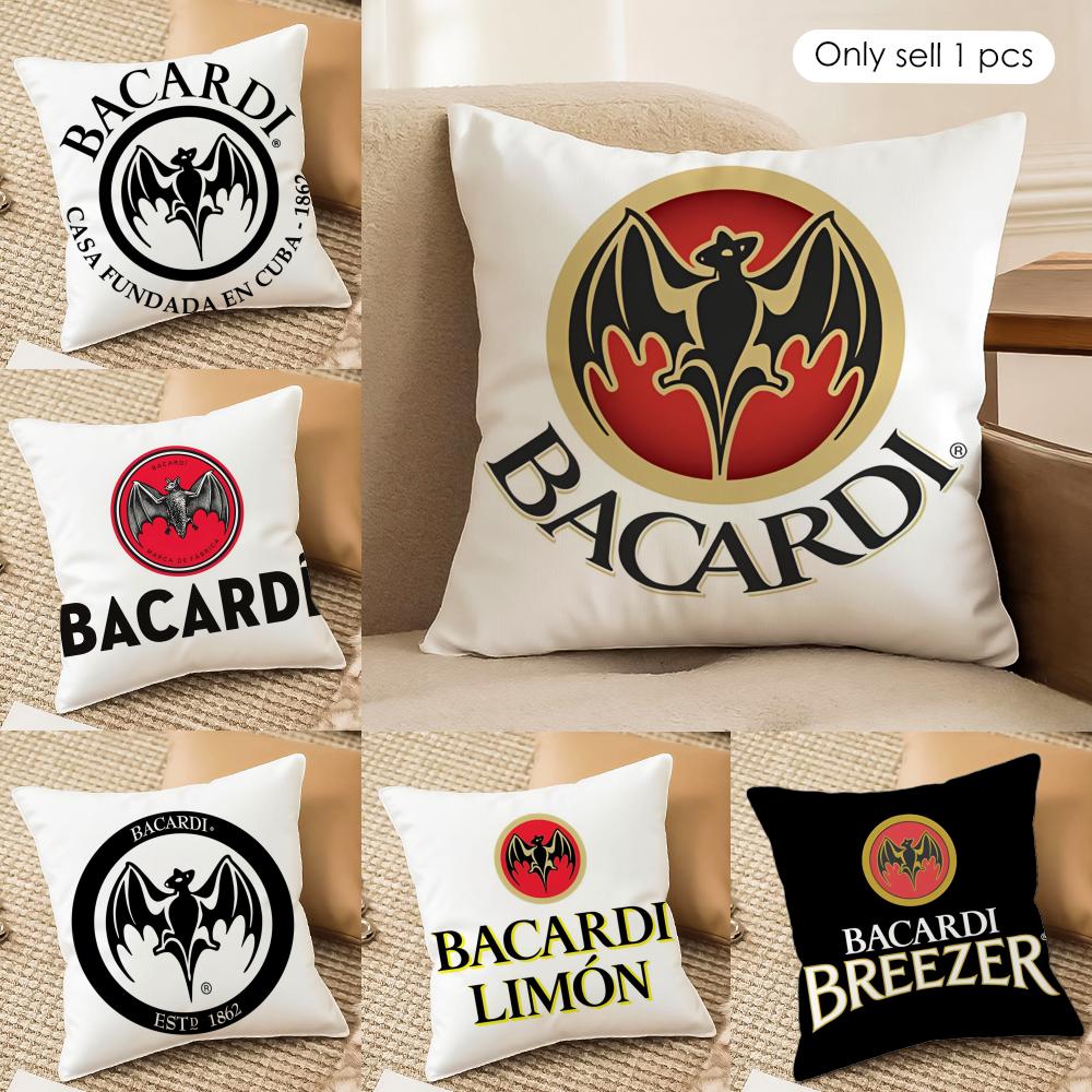Classic BBacardiSS Cushion Cover Soft Plush Fabric DoubleSided Printed Cushion Covers for All Seasons Modern HomeDecor Gift