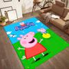 Peppa Pig Garden Adventure Square rugs are a great choice for living rooms, bedrooms, home décor, and as gifts.