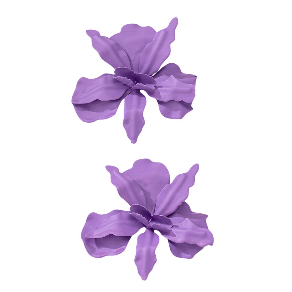 Уникальные серьги-гвоздики в виде цветка, серьги ручной работы, модные серьги из сплава, подходящие для ношения на различные случаи жизни