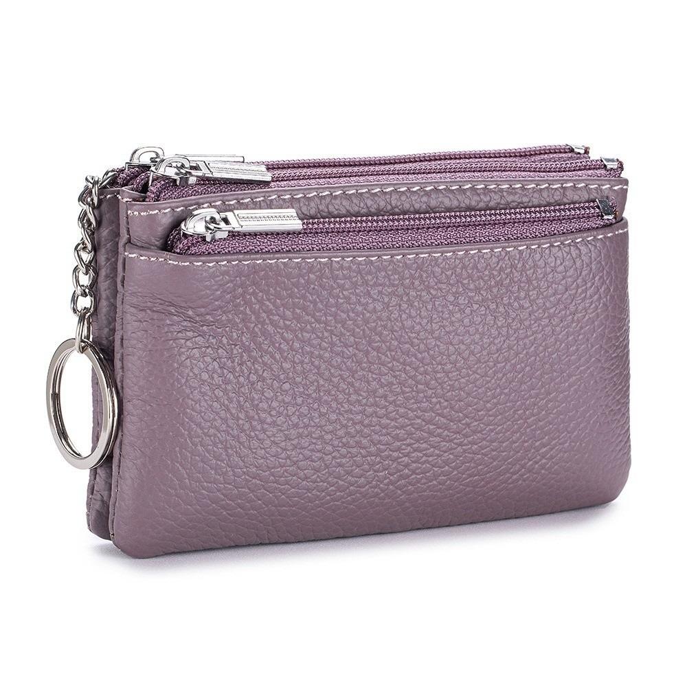 New Soft Genuine Leather Women's Wallets Zipper Portable Purses Coin Holders Large Capacity Storage Bag Money Bag Gift
