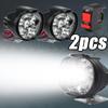 2PCS Motorcycle LED Headlights Universal Moto Spotlight LED Motorcycle Headlight Auxiliary 12V 24V Car Lamp