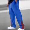 Men's SweatpantsNew Men's Buttoned Webbing Casual Pants Funky Straight Pants Outdoor Trousers