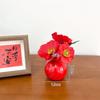 Chinese Wealth Fruit Pot Decoration Chinese New Year Desktop Ornament Spring Festival Gift Decor Blessing Flower Bucket