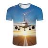 T-Shirts Funny Aircraft 3D Print Summer T Shirt Fashion Kids Casual Boys Girls O-Neck Tshirt Children Tees Tops Clothing