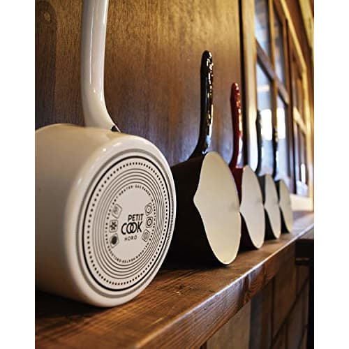 Pearl Metal Petit Cook Enamel Milk Pan, 15cm, White, HB-2082