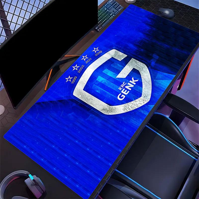 Коврик для мыши KRC Genk, Большой игровой коврик для стола, Нескользящий XXL коврик для мыши для ноутбука и планшета, Игровой коврик для мини-ПК со прошитыми краями