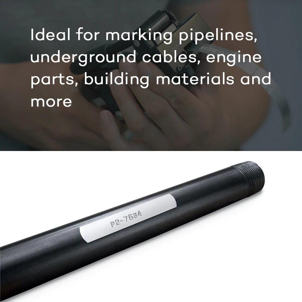 5 рулонов 31000 35800 32500, нержавеющая сталь/алюминиевая лента Dymo, 12 мм, лента для тиснения, неклейкая/клейкая, совместима с DYMO M1011