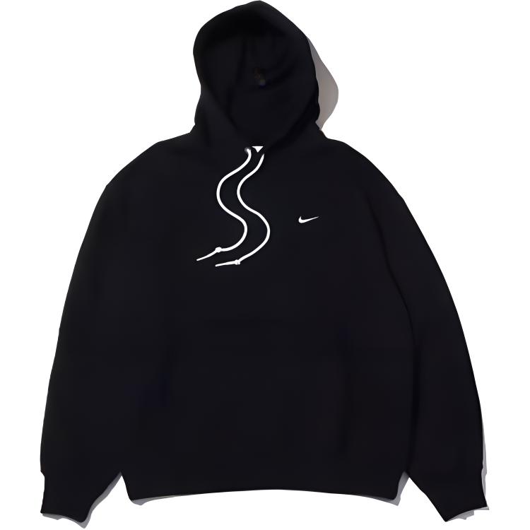 Nike Толстовка с капюшоном с логотипом и карманом, мужская, черная, DX0814-010