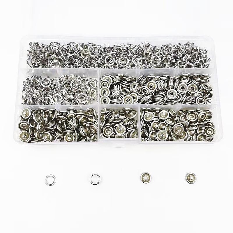 100 шт. набор металлических швейных кнопок, плоскогубцы, пластиковые плоскогубцы, застежки-кнопки с коробкой