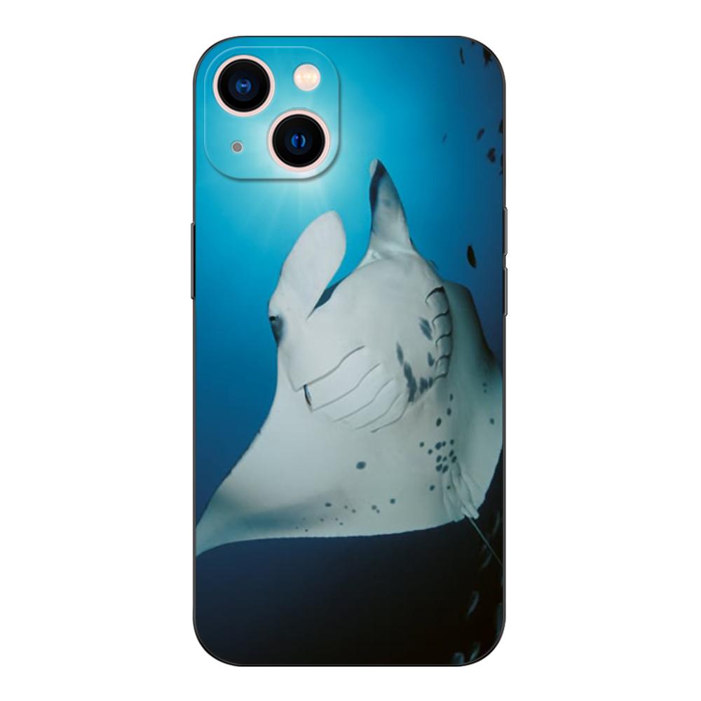 Black Tpu Case For Vivo Y16 Y02S Y22S Y22 Y77 V25 V25E Back Cover Animal Manta Ray