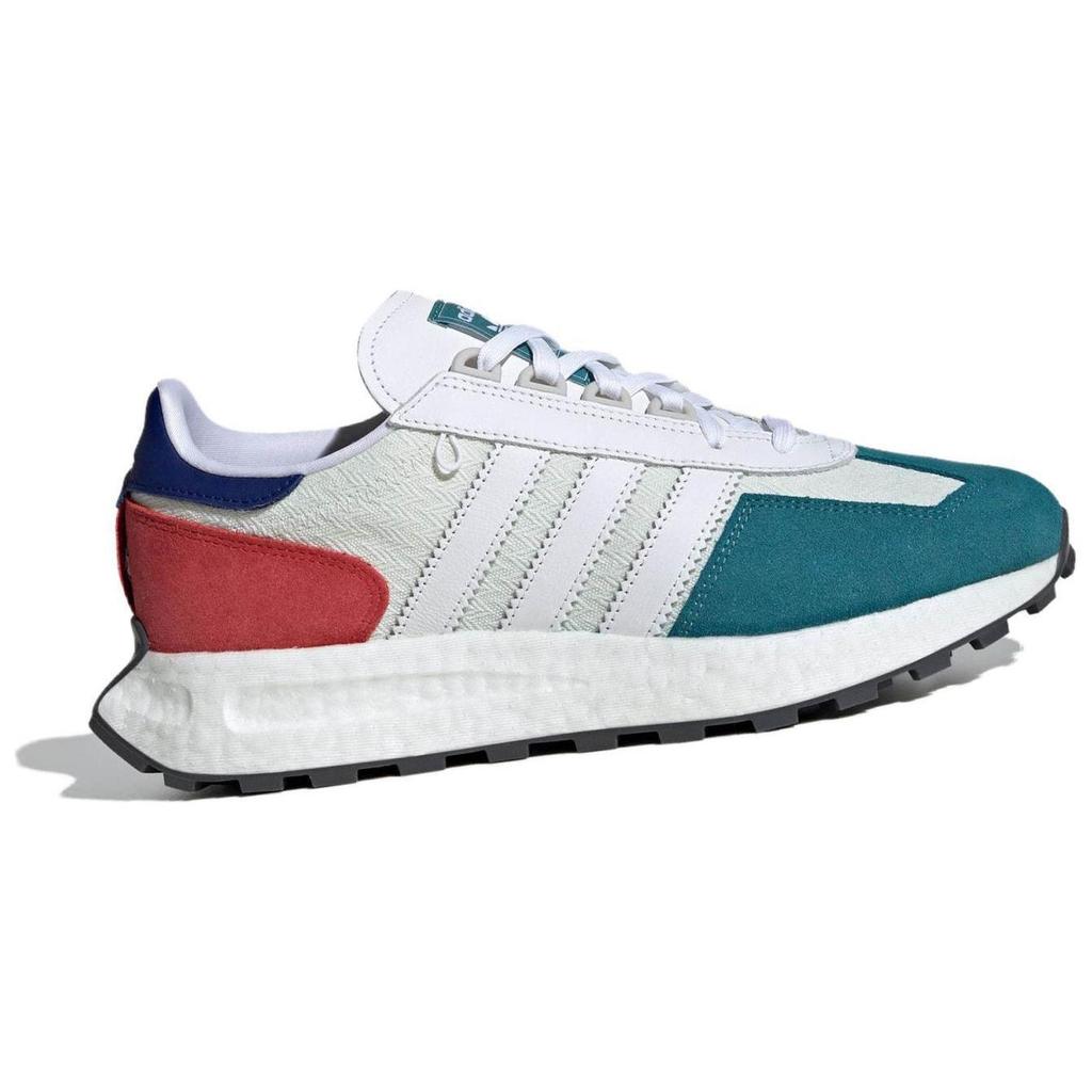 adidas Originals Retropy E5 Boost Кожа Ретро Универсальные Нескользящие Низкие Повседневные Кроссовки Унисекс Бежевый Синий Красный ID6262