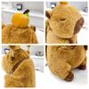 Cute Soft Plush Capybara Backpack Girl Fashionable Crossbody Bag for Women Kawaii Shoulder Bag for Children Gifts for Girlfriend
