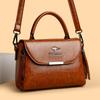 Middle-aged Women's Bag Mom Bag Fashion Soft Leather Large Capacity Single Shoulder Crossbody Bag
