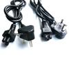 250V South African Power Cord with Three-Pin Plug, Stripped & Tinned Tail, Large/Small Size
