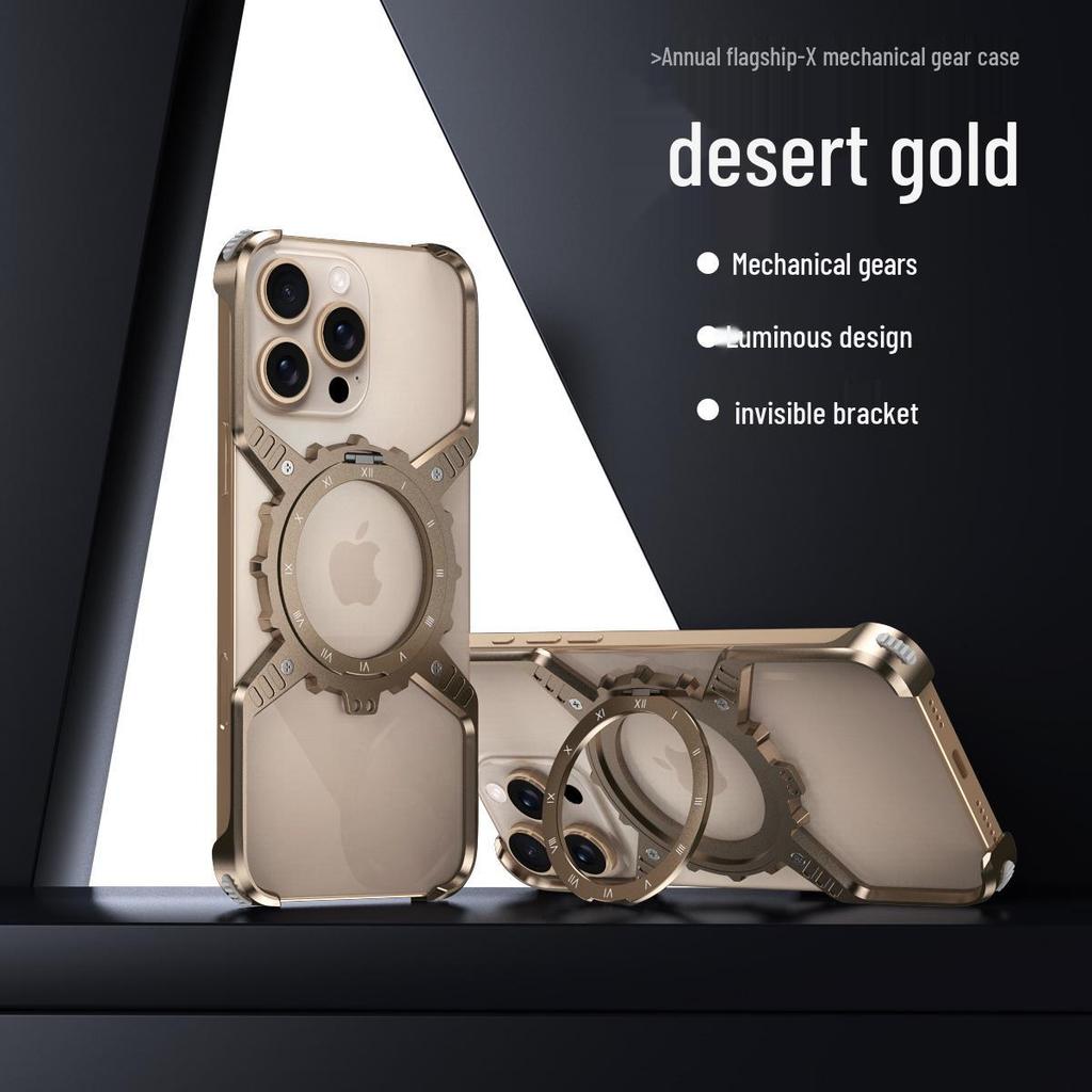 Металлический кронштейн-шестерня с теплоотводом для чехла телефона Apple 16 Pro Max