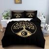 Mandala Duvet Cover Set King Queen Twin Full Size Moon Sun Eye Boho Chic Floral Polyester Quilt Cover for Kid Boys Bedding Set