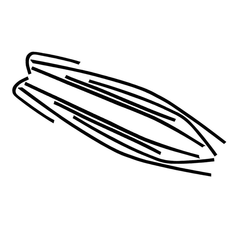 Хром Удаление Затемнение Накладка Отделка Окна Ярко-Черный Для Toyota Camry 2018-23