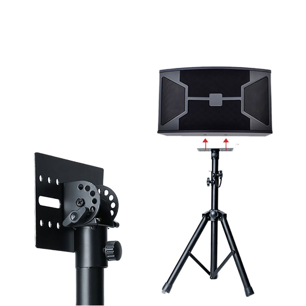 35mm Rotatable Metal Mount Tripod Pole Metal Construction Adapter Top Cap Pallet Speaker Bracket