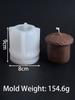 3D Форма для свечей из силикона в виде сосновой шишки DIY Рождественский Ornament Поделка Инструмент для изготовления подарков Мыло для ароматерапии Гипс Смола Формы Домашний Рождественский Декор