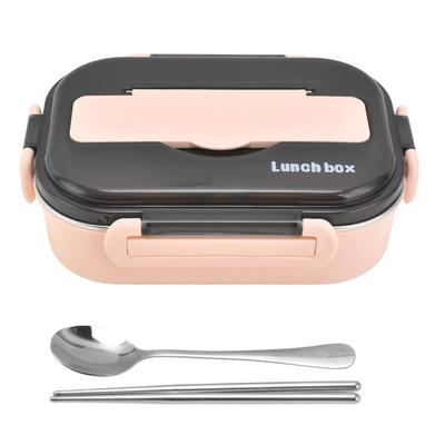 1л Bento Box 304 нержавеющая сталь отсек герметичный портативный термобокс для ланча с палочками для еды