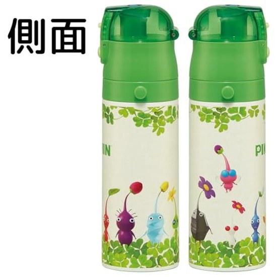 Skater water bottle children direct drinking 470ml Pikmin boys girls insulated stainless steel lightweight type sports kids jug SDC4-A