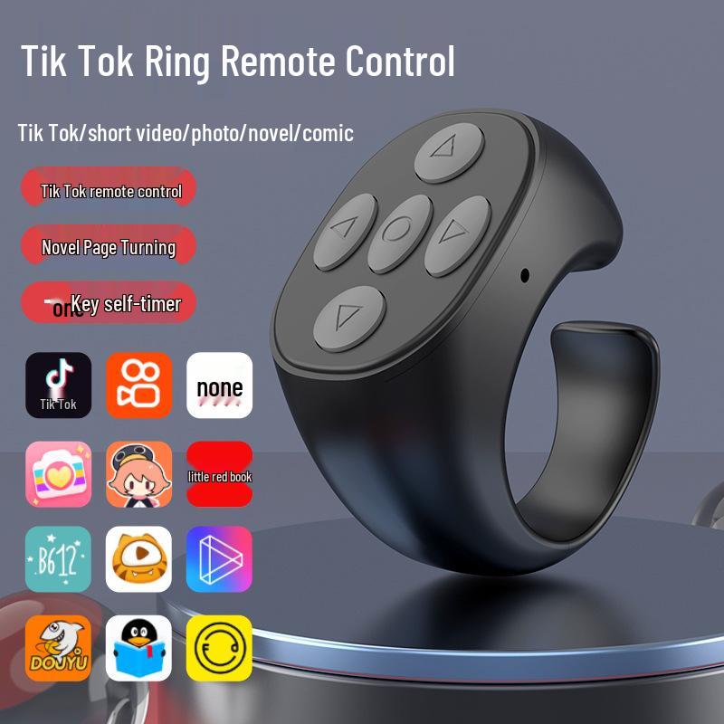 Bluetooth Кольцо-Пульт для Селфи для Мобильных Телефонов (Совместимо с Kuaishou и Douyin)