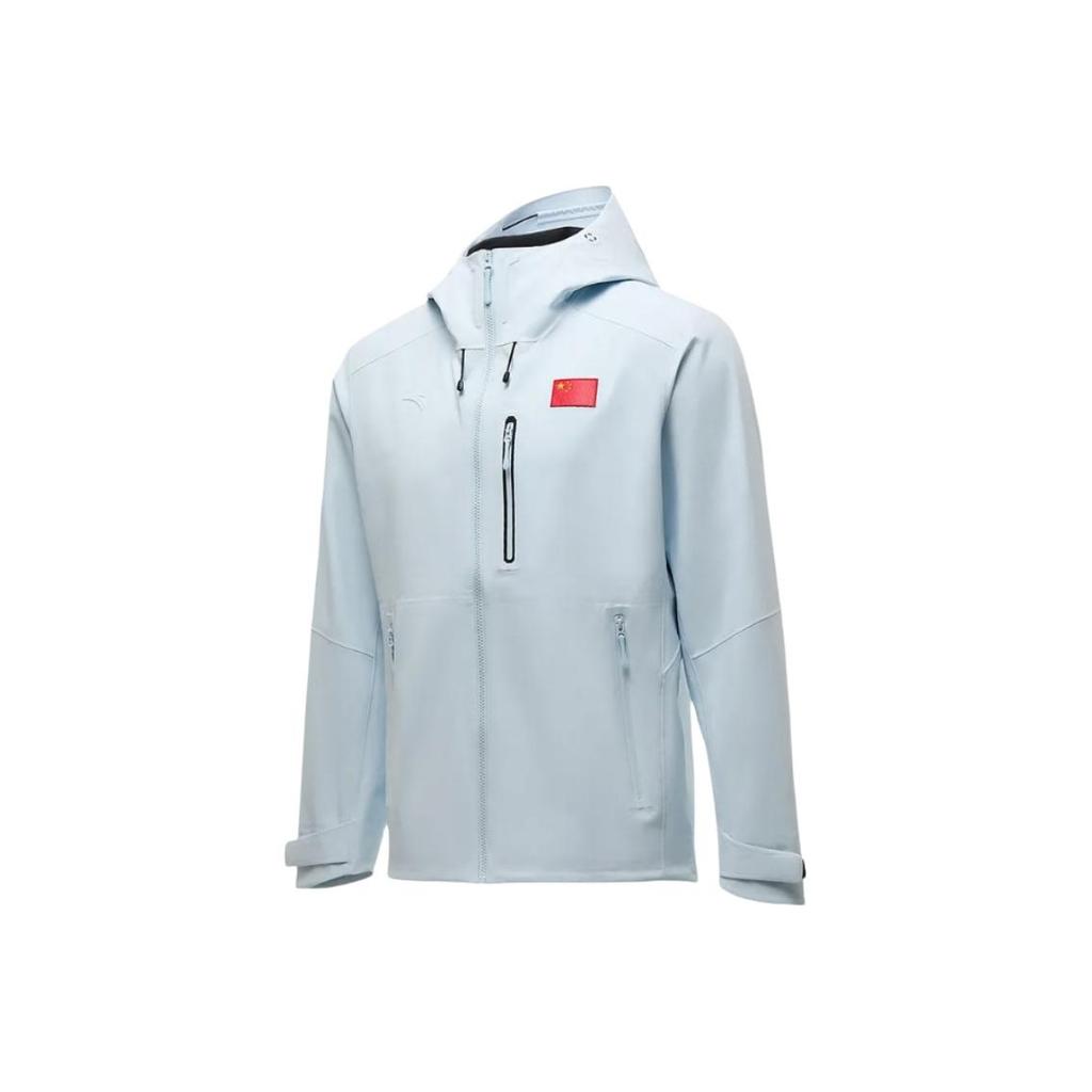 Anta Zipper Versatile Hooded Casual Sports Soft Shell Waterproof Windproof Breathable Durable Jacket Men Jacket 452540106-1