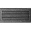 Vent Cover 17x37 Black and Silver with Blinds