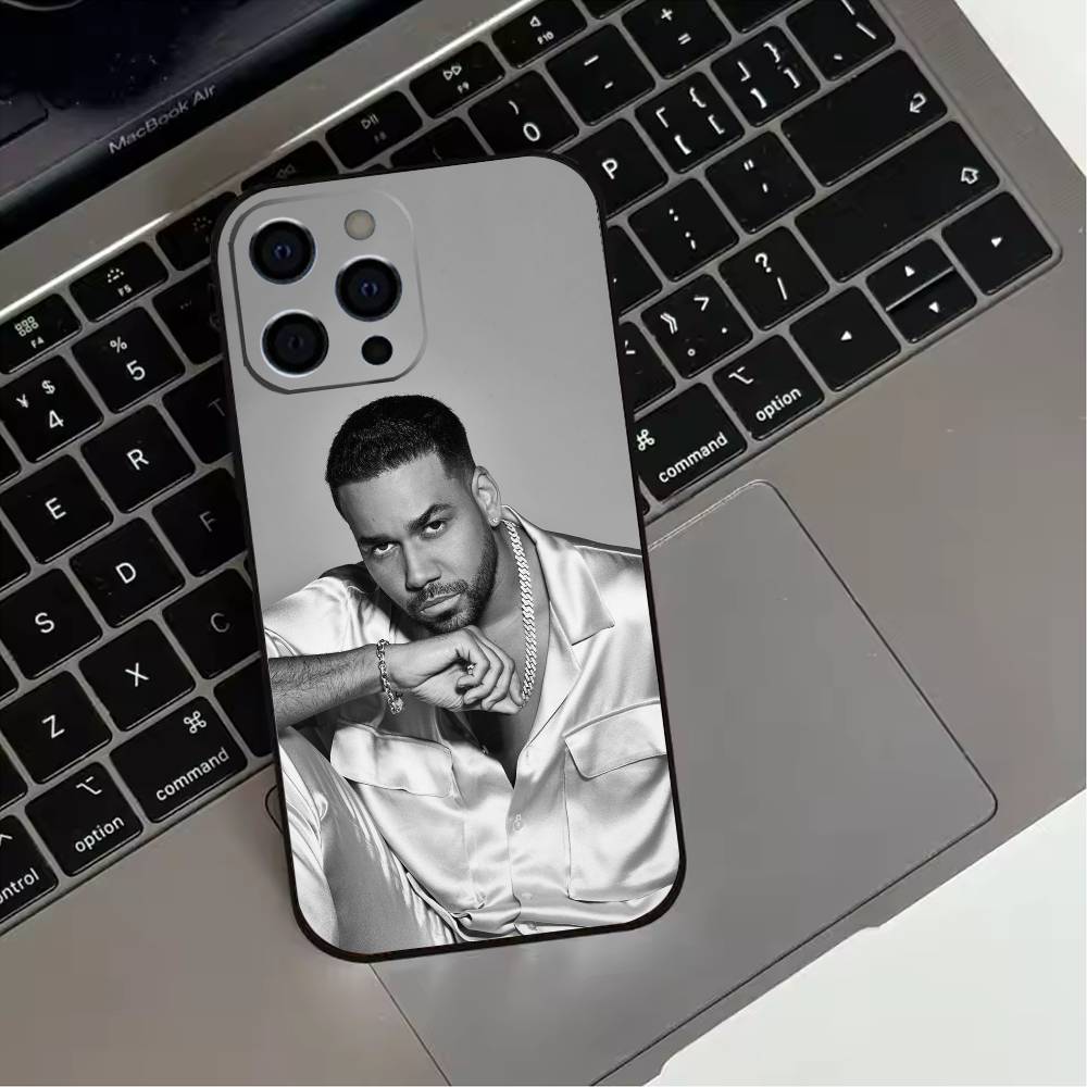 Singer Romeo Santos Phone Case For iPhone 17,16,15,14,13,12,11 Plus,Pro Max,XS,Soft Silicone Black Cover