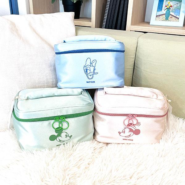 Disney Minnie Shine Bunny Pouch Pink Makeup Pouch Cosmetics Travel Disney