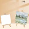 5x Mini Canvases with Easel Sets, Painting Canvas and Easels Portable Foldable Kits