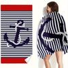 Sailboat Anchor Large Quick Drying Towel, Skin Friendly Polyester for Surfing Swimming