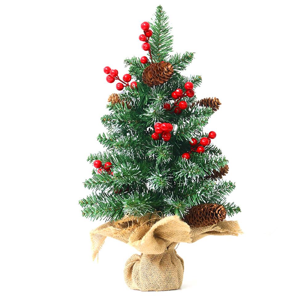 24 Inches Mini Christmas Trees Battery Operated Artificial Prelit Tabletop Christmas Tree with