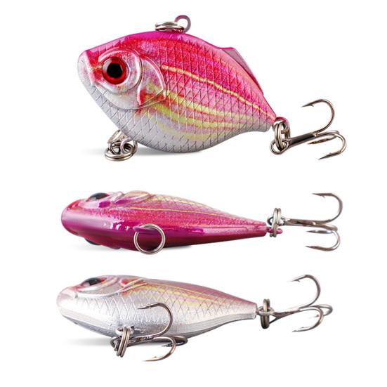 5 шт. 4 см/8,8 г VIB рыболовная приманка с крючком реалистичная 3D-печатная жесткая искусственная приманка для пресноводной соленой форели окуня судака рыболовные принадлежности