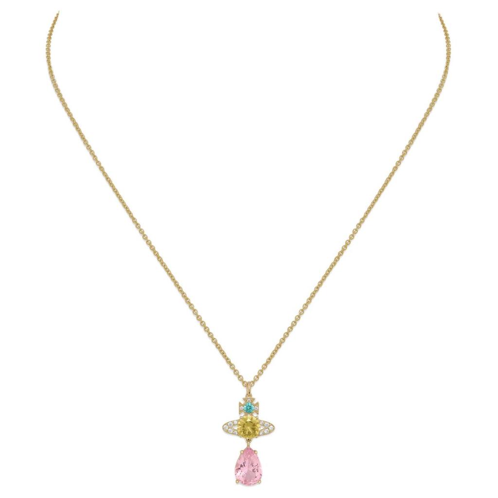 Vivienne Westwood Exquisite Hollow Design Necklace Unisex necklace Gold 630203D5-02RA31