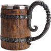 LMETJMA 550 мл ручная работа деревянная бочка пивная кружка в форме ведра кружка из нержавеющей стали винтажная кофейная кружка чайная чашка JT15