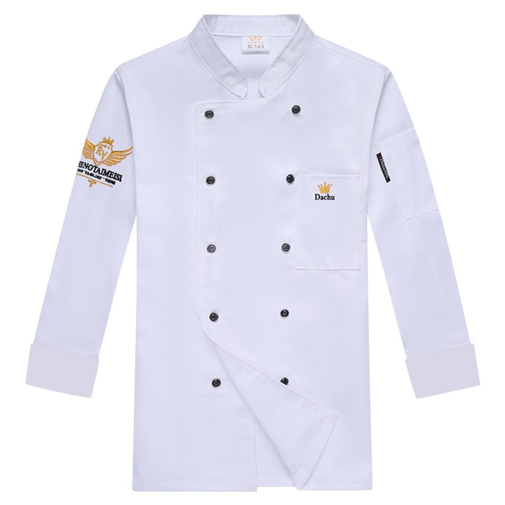 Униформа шеф-повара с длинными рукавами унисекс, рабочая одежда для общественного питания, кухонная форма