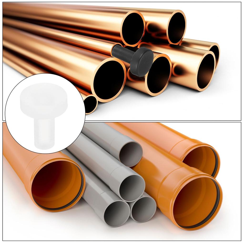 uxcell High Temperature Resistant Silicone Plug Mount Diameter 4mm/0.16" T-Shaped Solid Rubber Stopper Hole