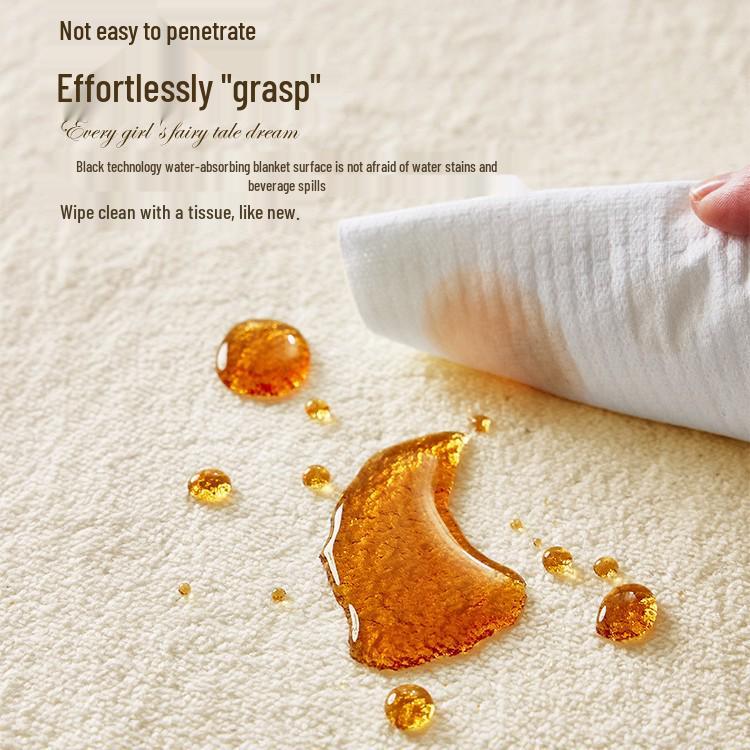 Детский мультяшный плюшевый прикроватный коврик - Искусственный кашемир, Милый и утолщенный напольный коврик для спальни девочки.