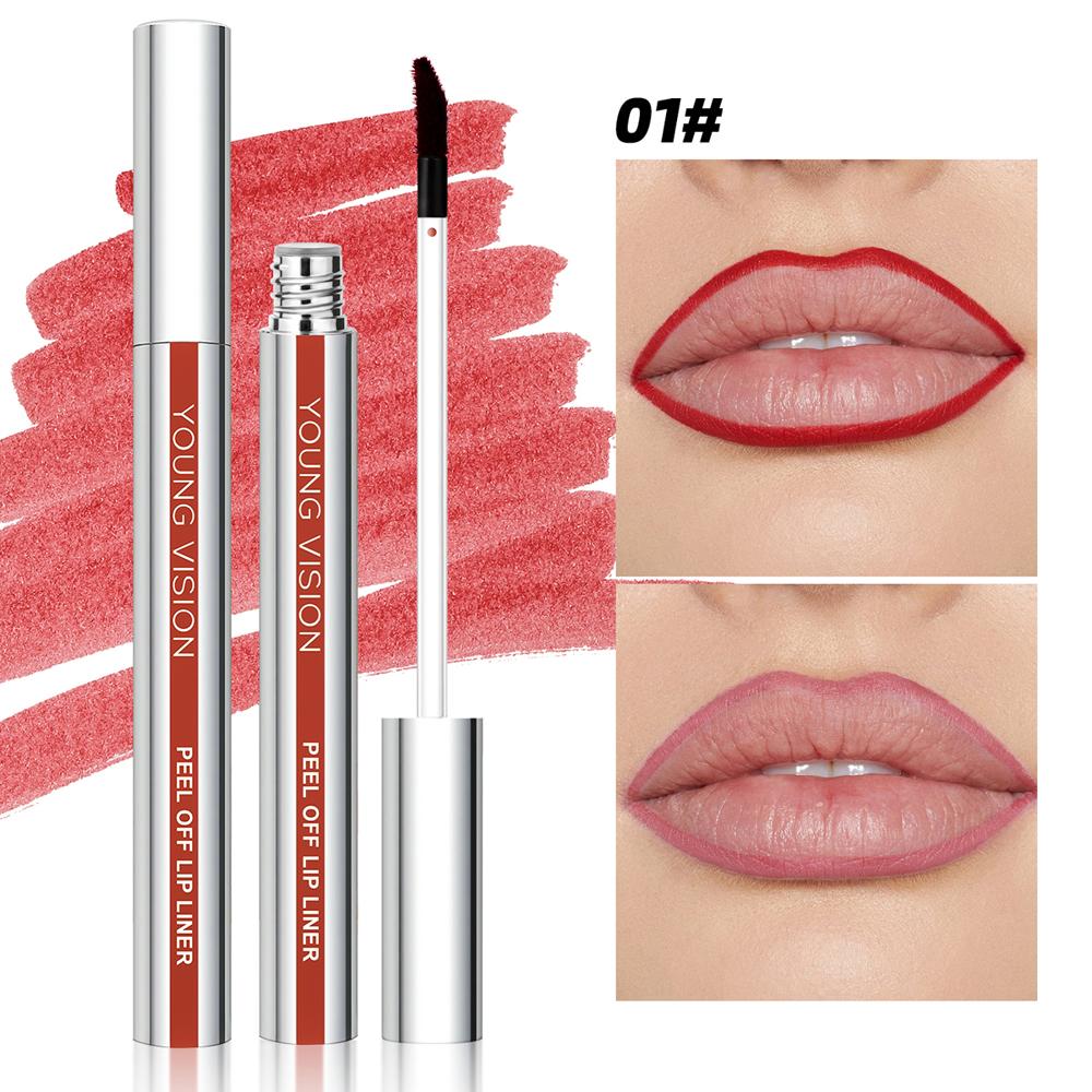 Карандаш для губ Tear-Off Peel-Off Lip Liner Матовый карандаш для губ с липучкой, не размазывается, карандаш для макияжа 3 цвета