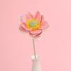 Handcrafted Crochet Lotus Flower Artistic Artificial Plant Decor Crochet Woven Flowers  Home Decor