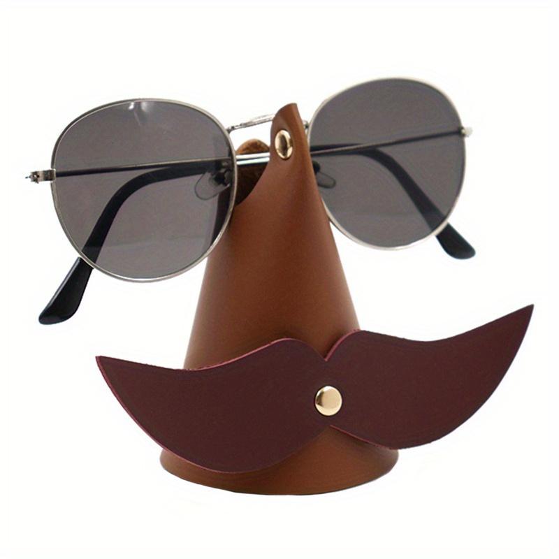 1 шт. Креативный съемный держатель для очков с бородой, забавные маленькие украшения для офиса, стойка для ювелирных изделий из искусственной кожи