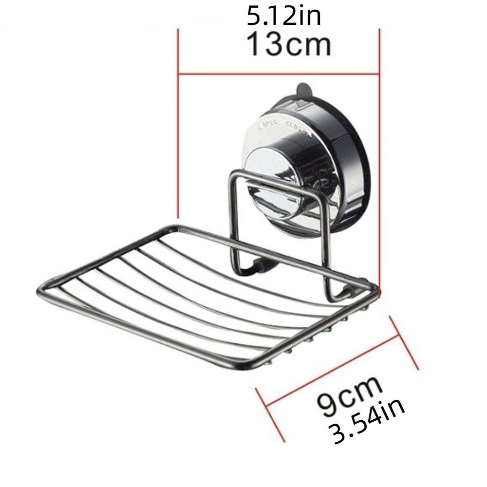 No-Drilling Vacuum Suction Cup Soap Dish Wall Mounted Bathroom Sponge Holder Soap Tray  Bathtub