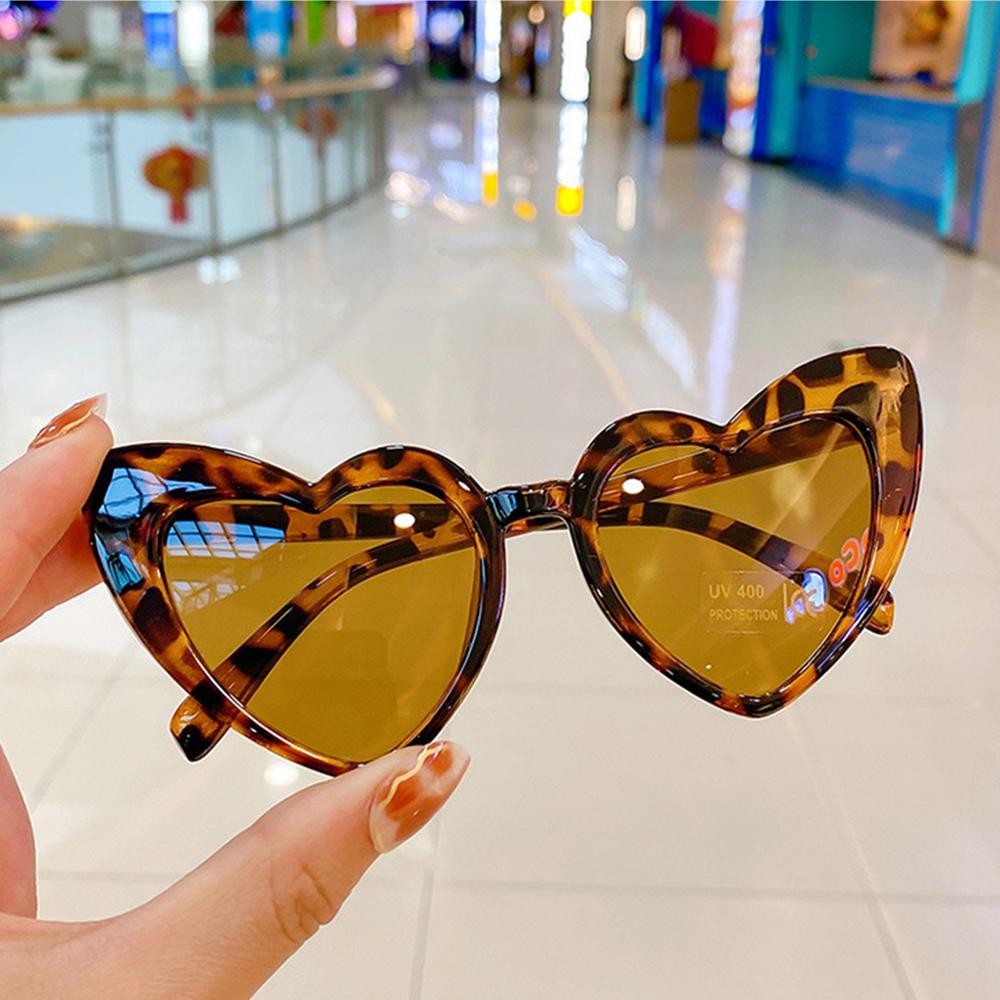 Детские солнцезащитные очки для мальчиков и девочек, детские солнцезащитные очки в форме сердца, солнцезащитные очки для уличной съемки