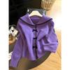 Autumn 2026 Sweet Sailor Collar Knit Cardigan with Bow & Buttons – Fashionable, Versatile, Age-Reducing Sweater