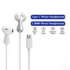 Type C 3.5mm Jack Wired Earphone For Smartphone Earbud Headset