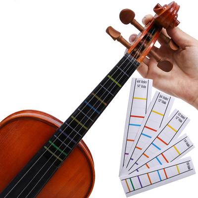 4/4-1/8 Наклейка на гриф Положение высоты тона скрипки Без клея Наклейка Положение пальцев