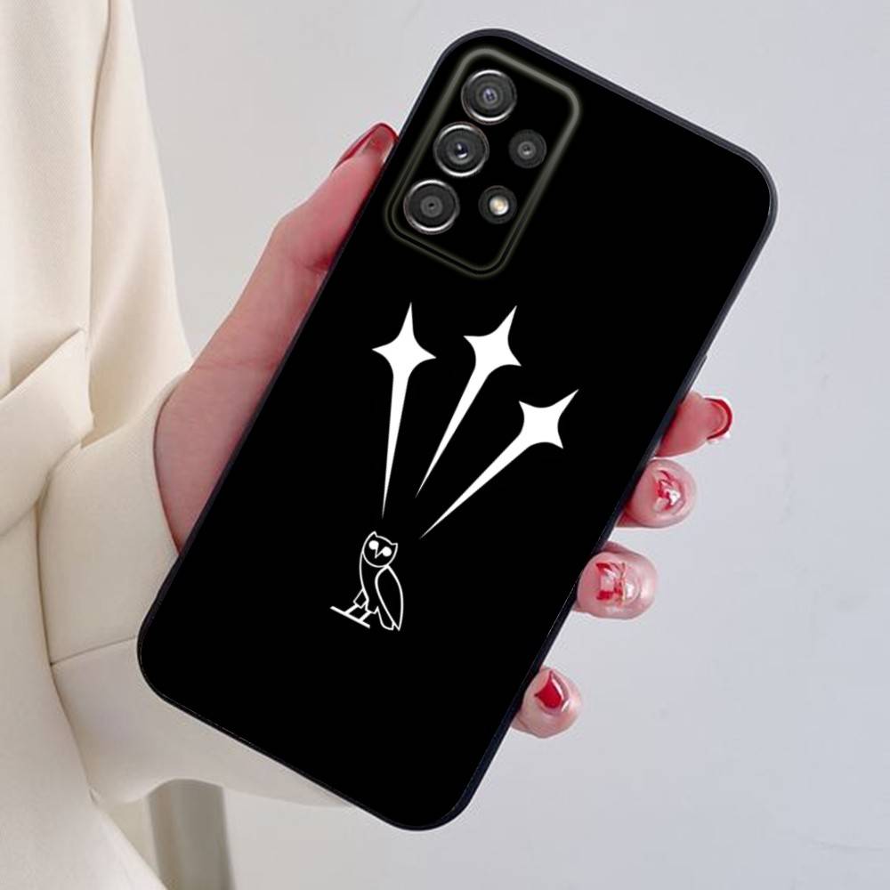 Чехол для телефона D-Drake O-OvO OWL для Samsung S24,21,22,23,30,Ultra,20,Plus,Note,10,9, Черный мягкий силиконовый чехол